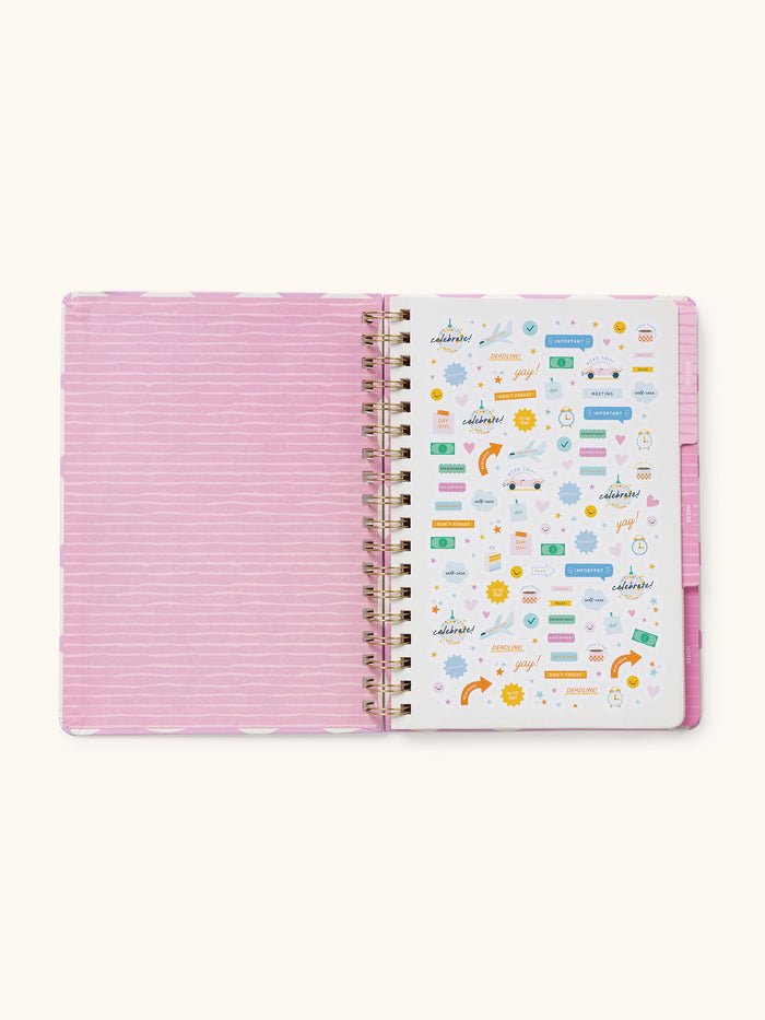 Darling Dots Undated Tri-Tab Planner