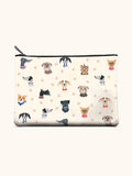Doggone Cute Large Zippered Pouch