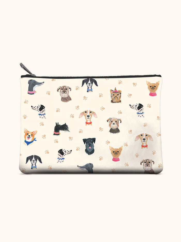 Doggone Cute Large Zippered Pouch