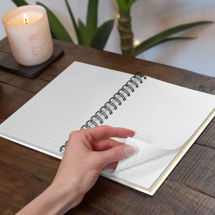 Don't Worry Bee Happy Medium Spiral Notebook