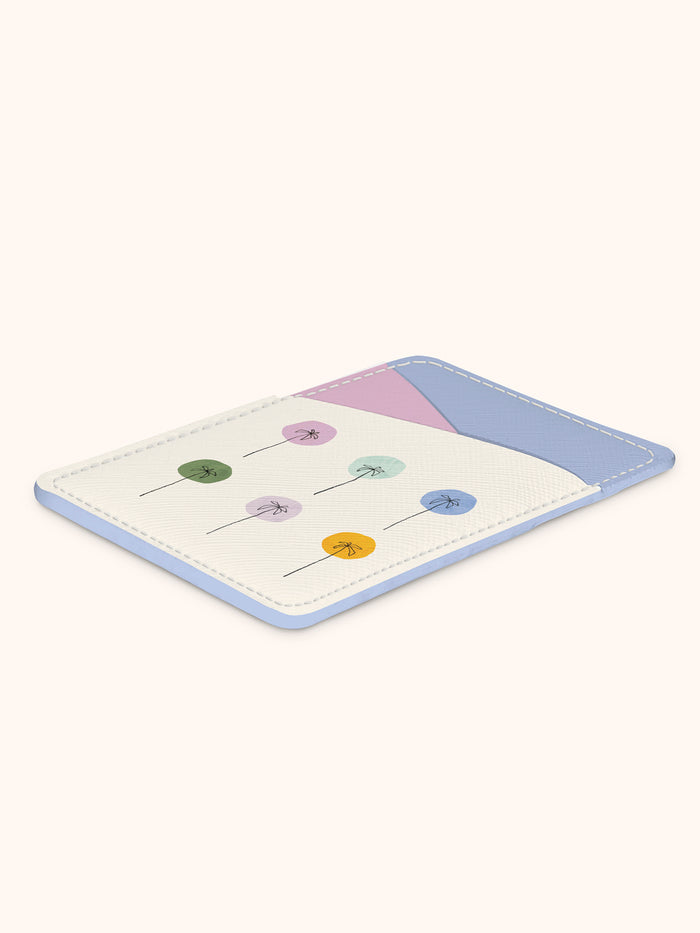Dotted Palms Stick-On Cell Phone Wallet