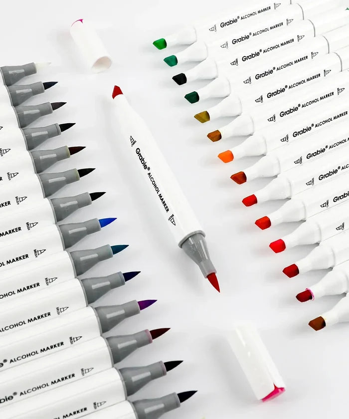 Dual-Tip Alcohol-Based Marker Kit (Set of 48)
