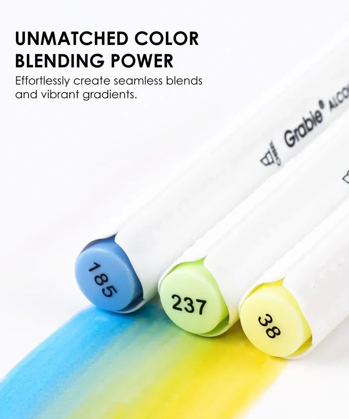Dual-Tip Alcohol-Based Marker Kit (Set of 48)