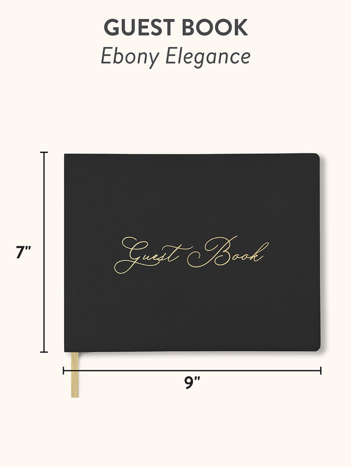 Ebony Elegance Guest Book