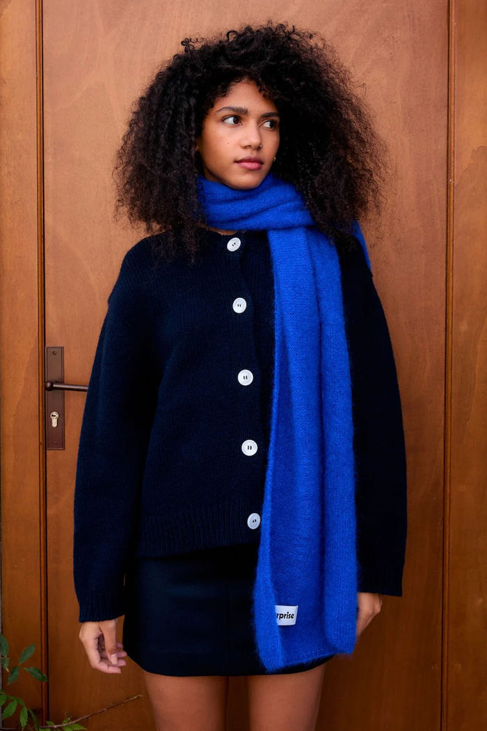 Emma Wool Cardigan (Navy)