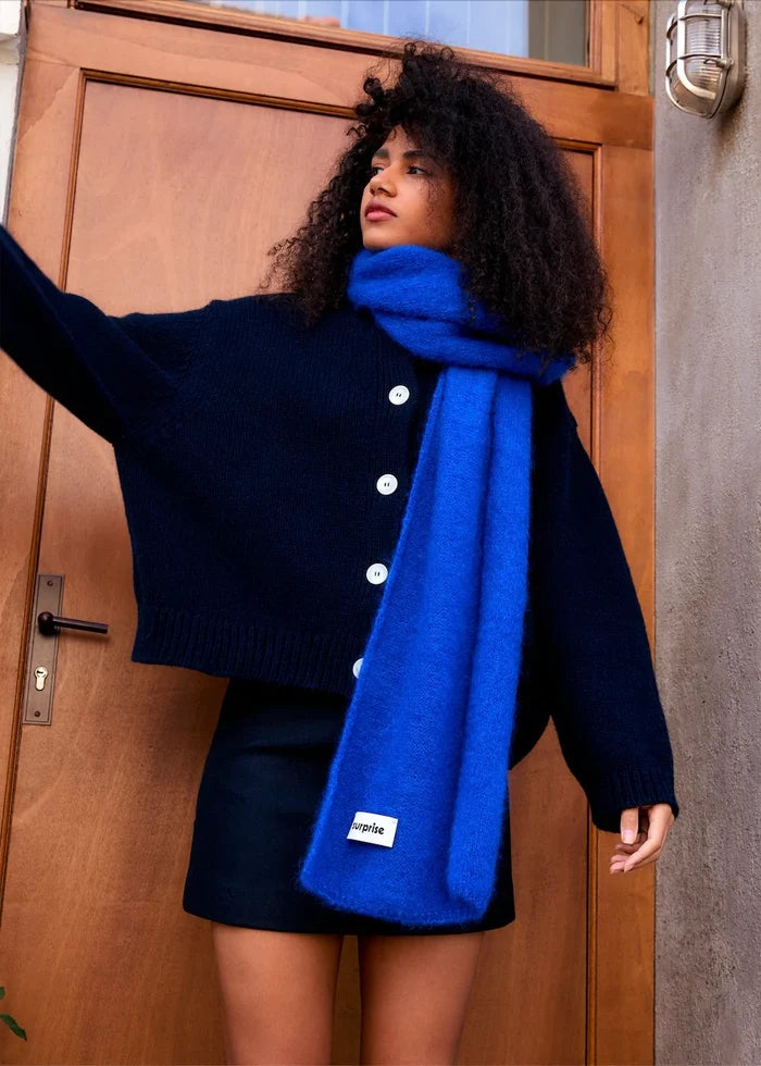 Emma Wool Cardigan (Navy)