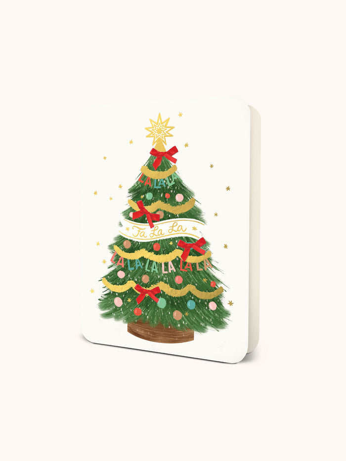 Fa La La Cheer  Deluxe Greeting Card