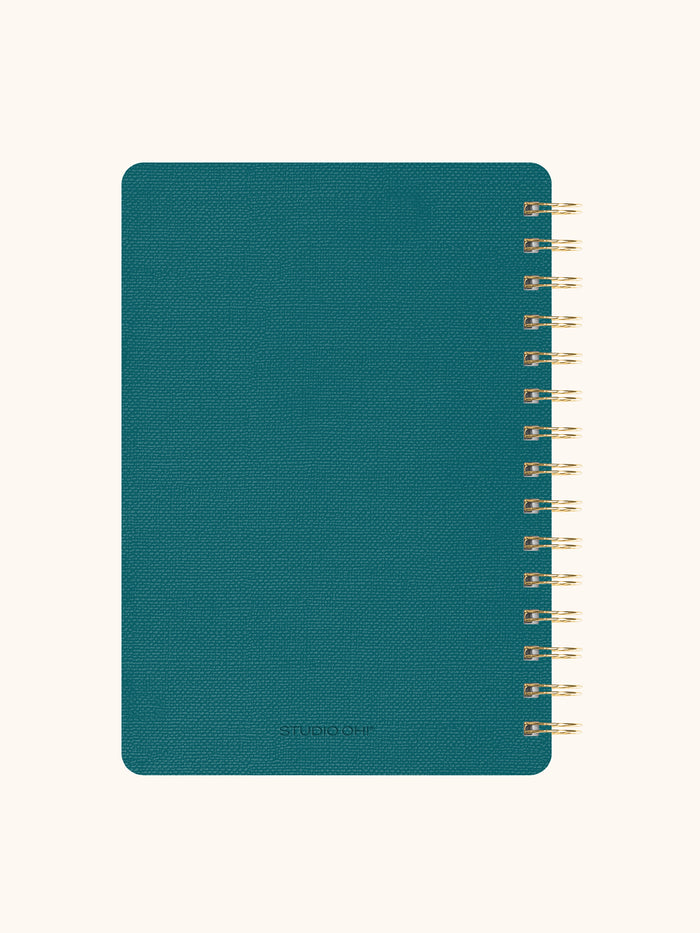 Feather (Peacock Blue) Agatha Notebook