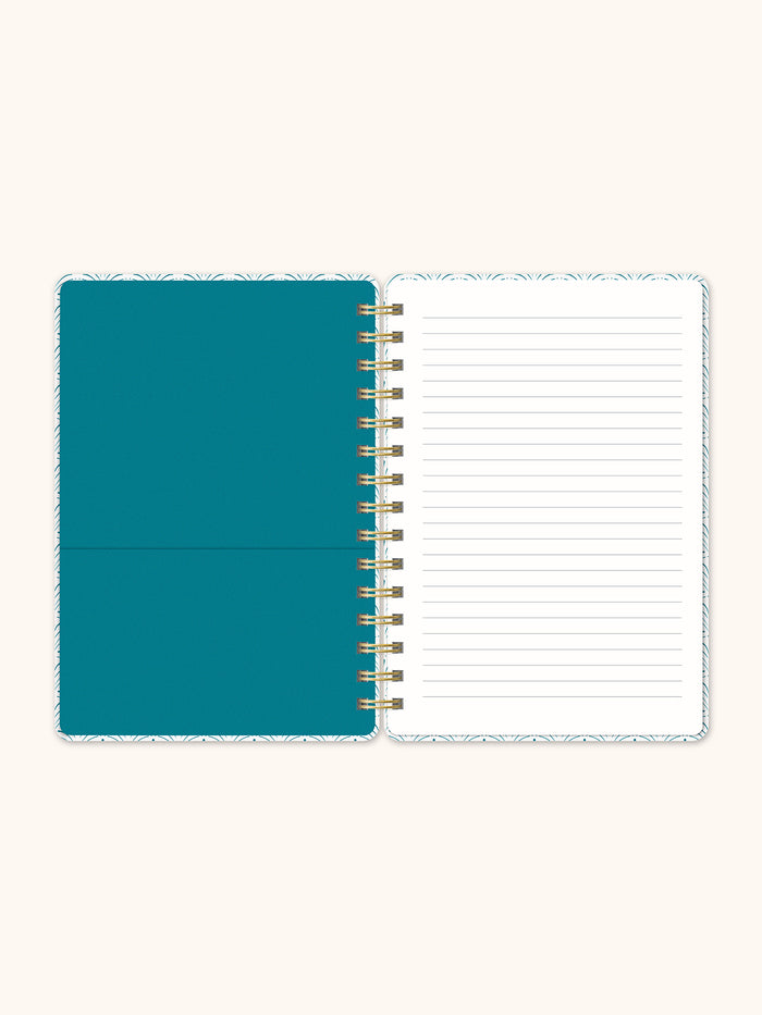 Feather (Peacock Blue) Agatha Notebook