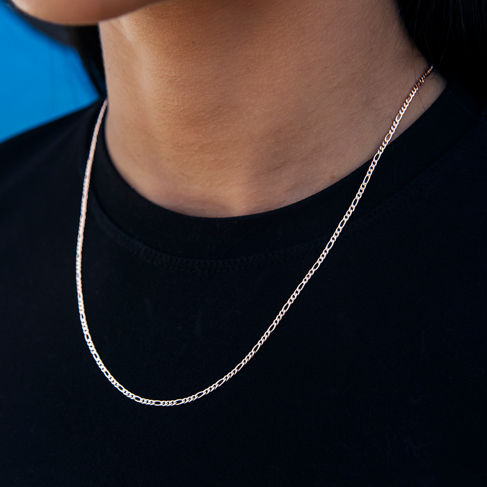 Figaro Necklace in Rose Gold- 2mm