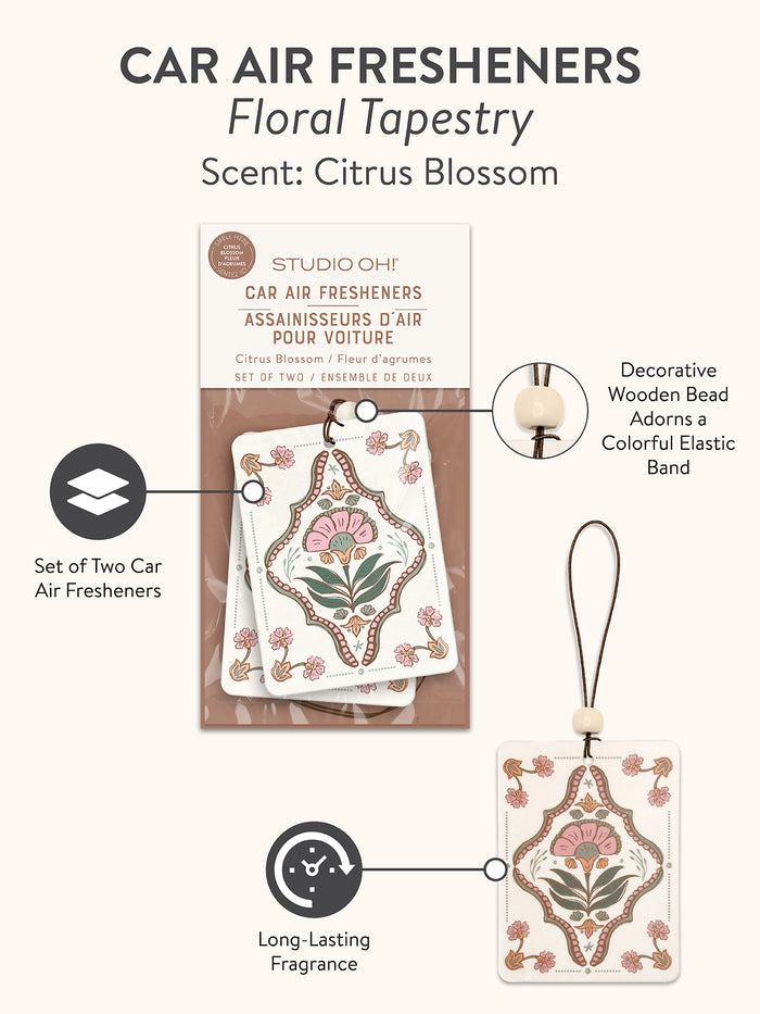 Floral Tapestry Car Air Freshener