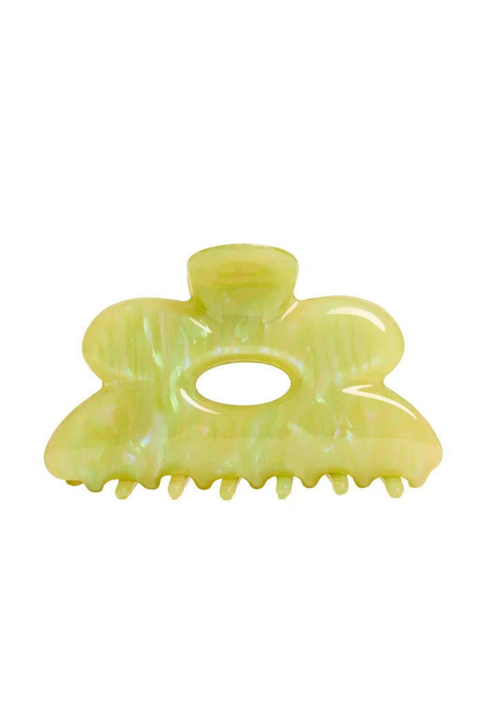Flower shaped hair claw clip