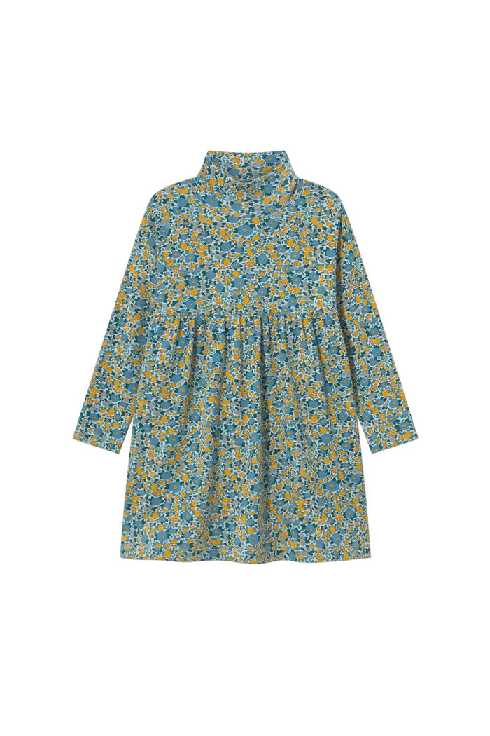 Floral patterned dress on a white background