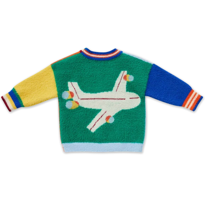 Fluffy Knit Cardigan (Beep Beep)