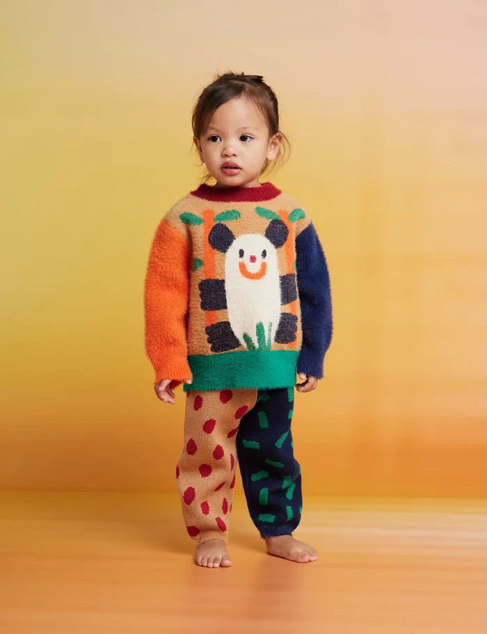 Fluffy Knit Pants (Spots)