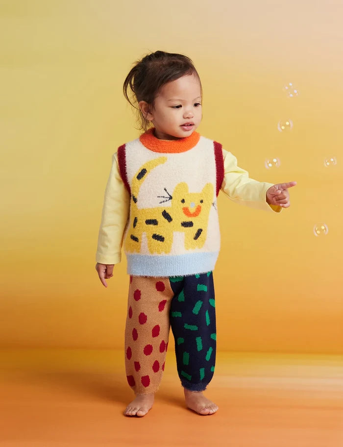 Fluffy Knit Vest (Zoo Crew)