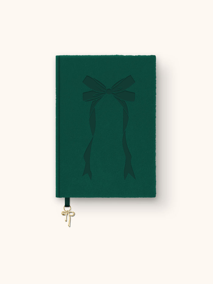 Forest Green Bow Olivia Journal