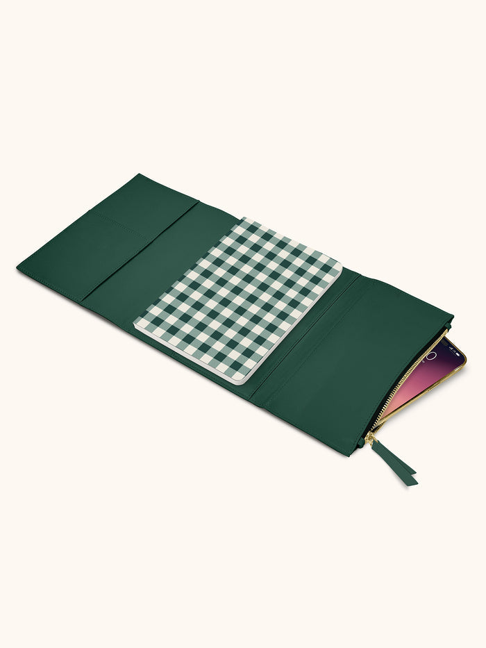 Forest Green Keri Notebook Organizer