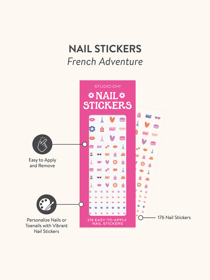 French Adventure Nail Stickers