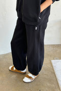French Terry Balloon Pants (Black)