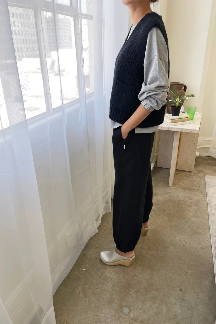 French Terry Balloon Pants (Black)