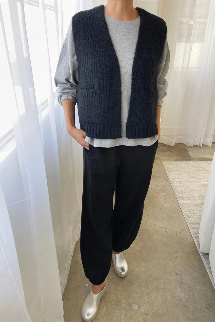 French Terry Balloon Pants (Black)