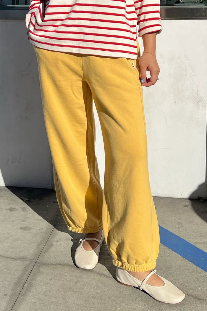 French Terry Balloon Pants (Deep Yellow)