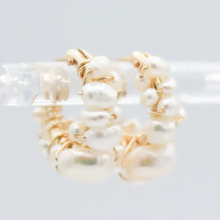 Fresh Water Pearl Huggies
