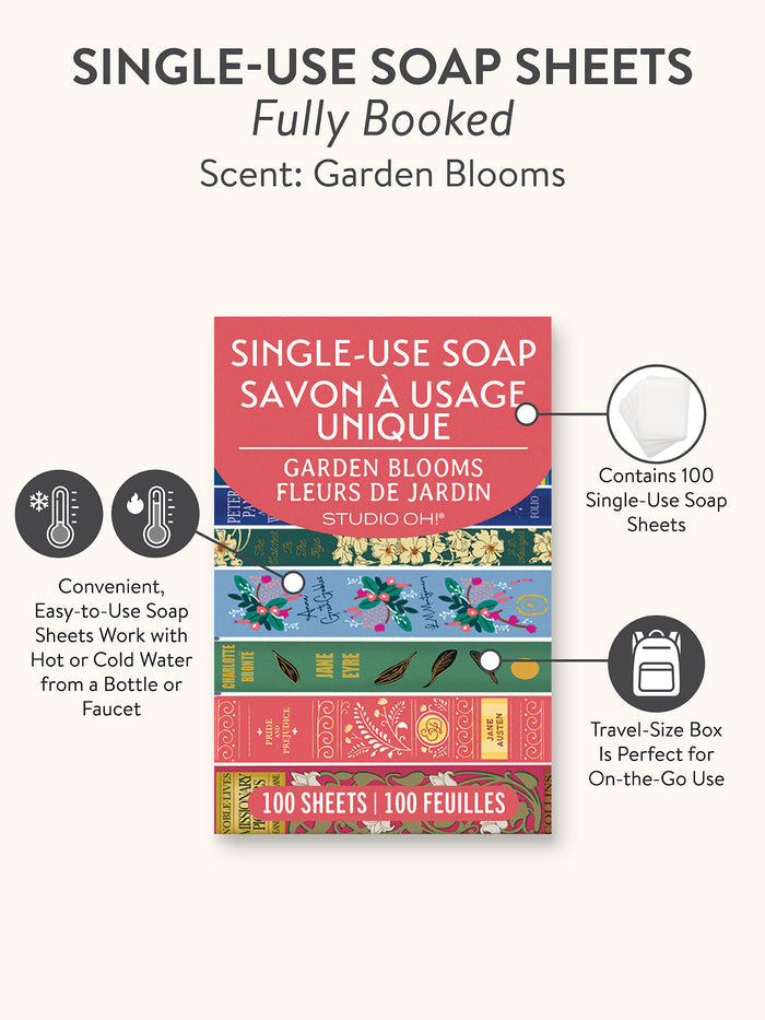 Fully Booked Single-Use Soap Sheets
