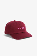 Fun Mom Cap (Burgundy w/ Pink)