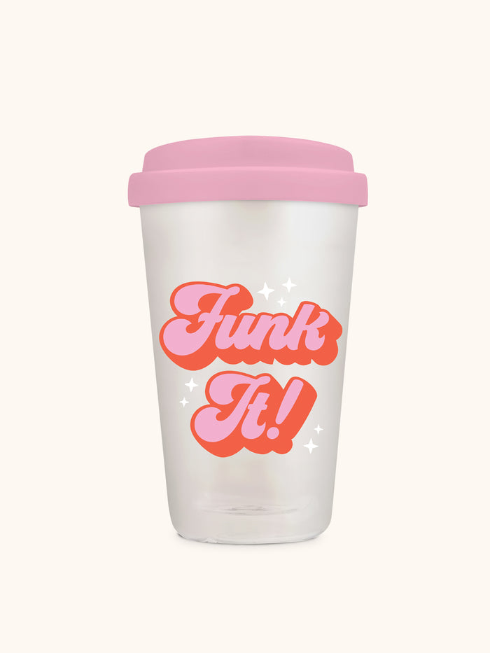 Funk It! Glass Coffee Tumbler