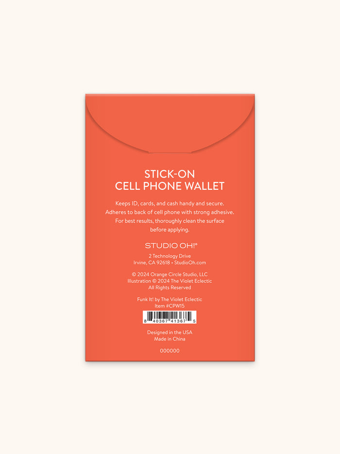 Funk It! Stick-On Cell Phone Wallet