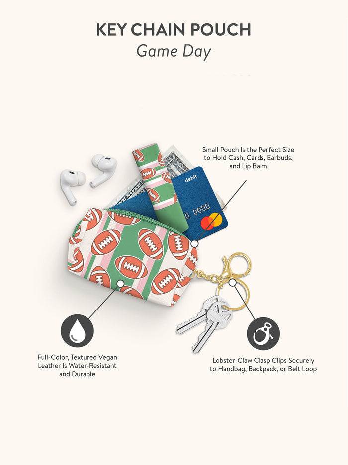 Game Day Key Chain Pouch