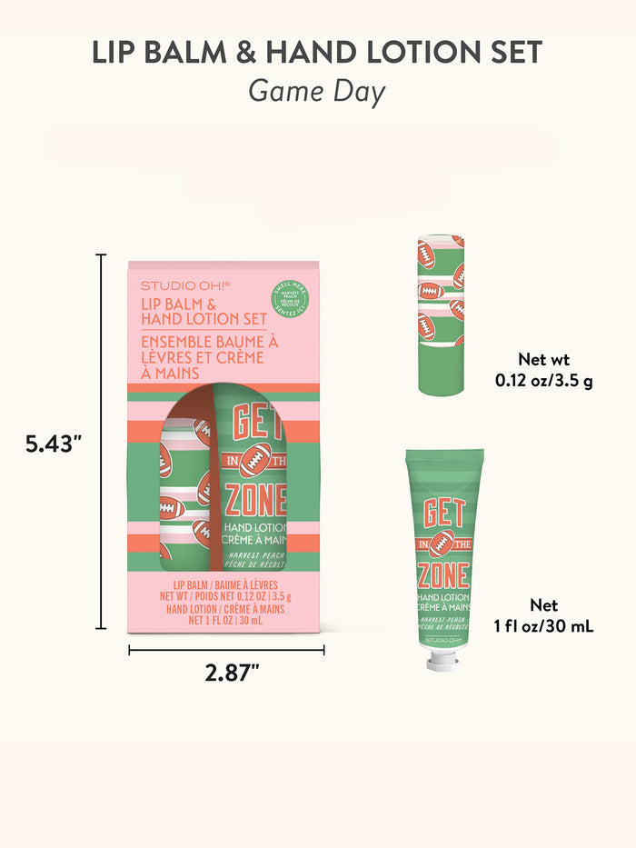 Game Day Lip Balm & Hand Lotion Set