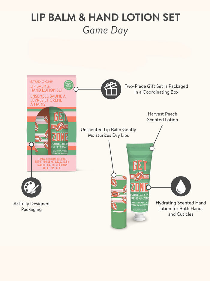 Game Day Lip Balm & Hand Lotion Set