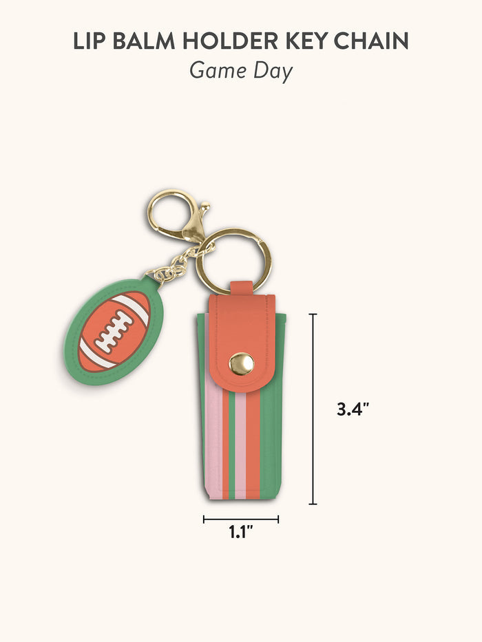 Game Day Lip Balm Holder Key Chain