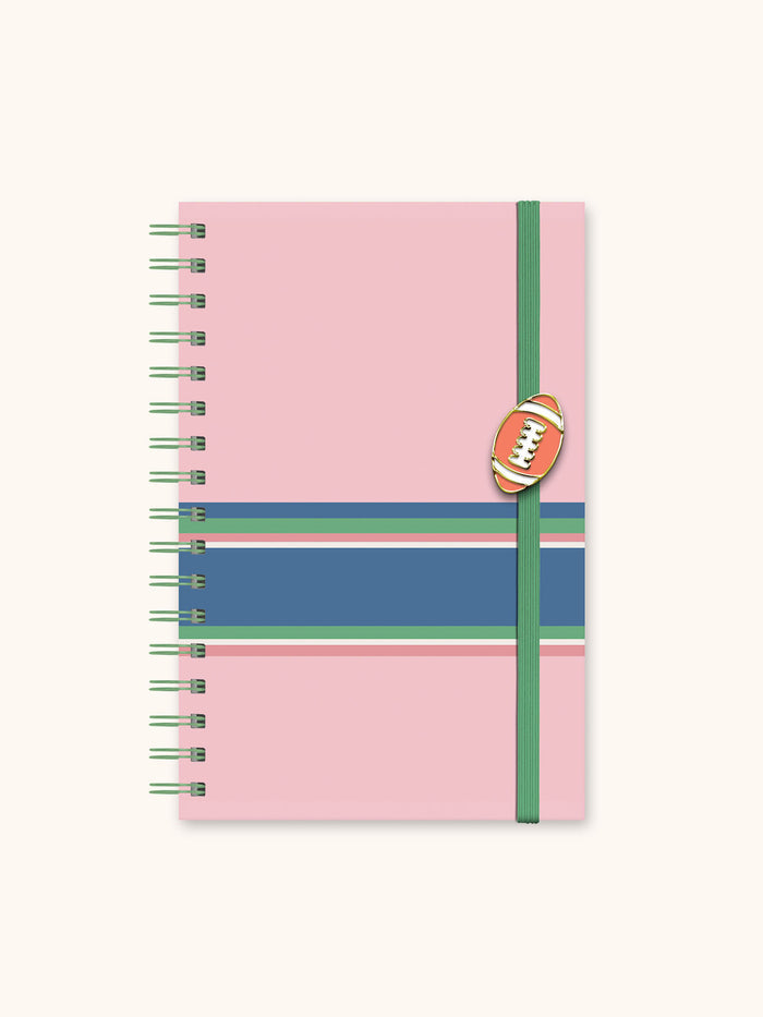 Game Day Medium Spiral Notebook with Enamel Charm