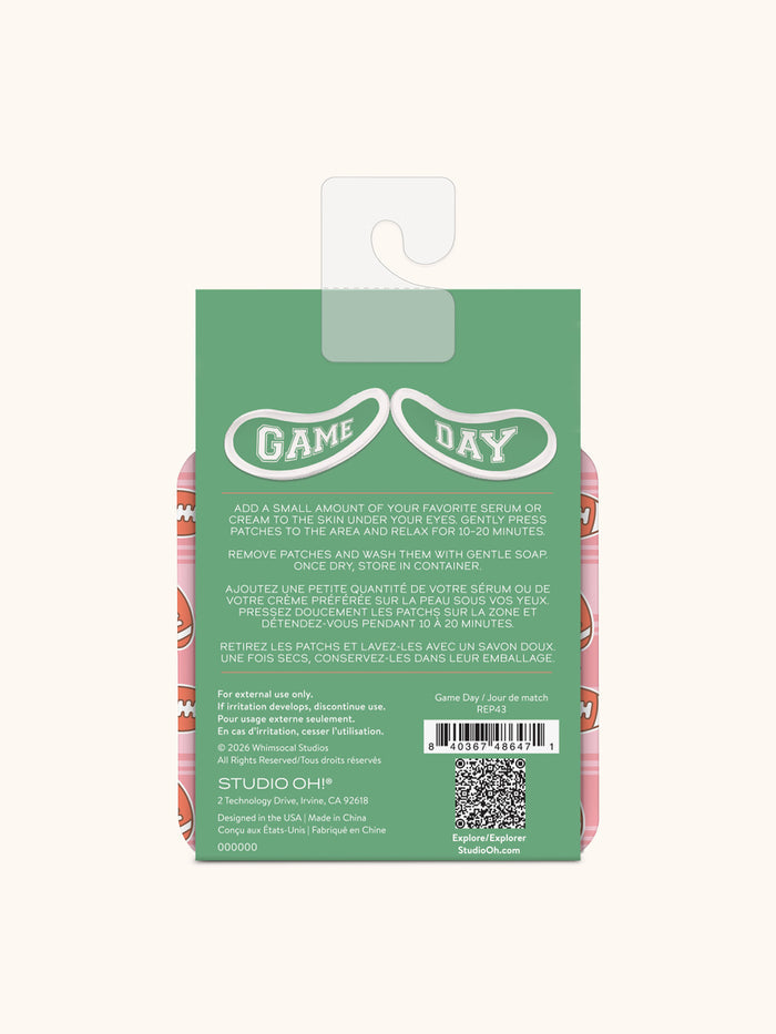 Game Day Reusable Under-Eye Patches