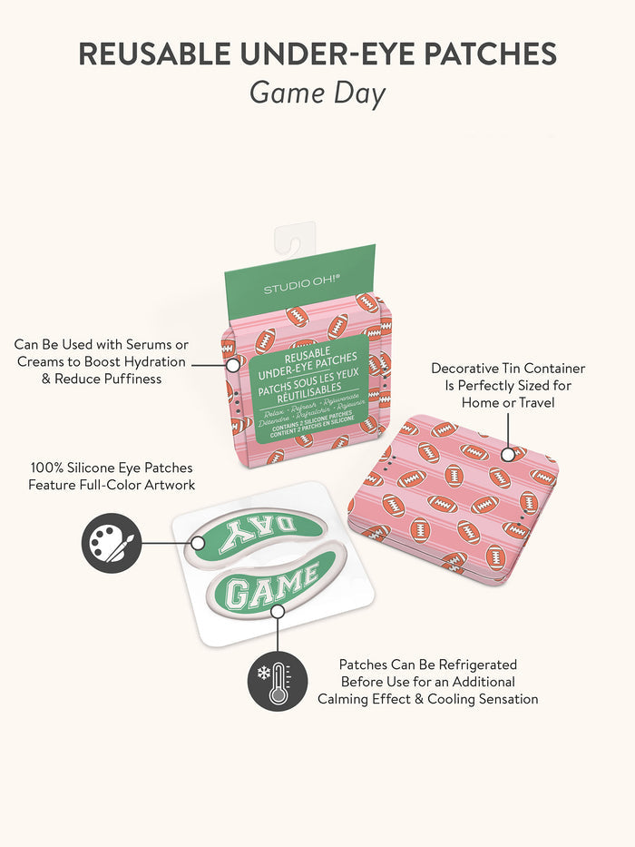 Game Day Reusable Under-Eye Patches
