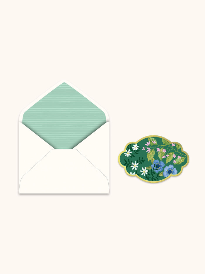 Garden Frills Birthday Deluxe Greeting Card