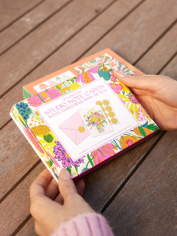 Garden Splash Note Card Set with Wax Seals