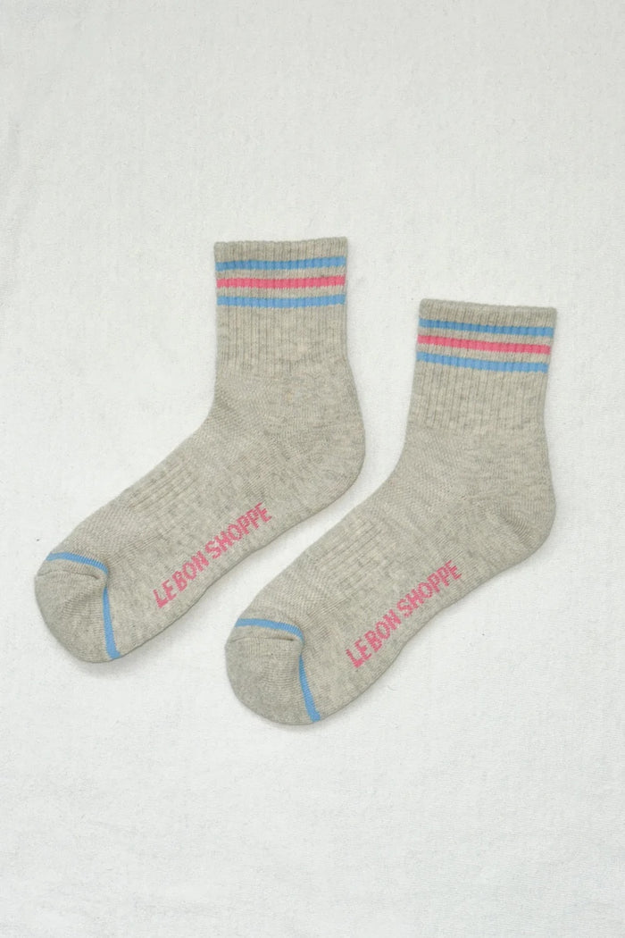 Girlfriend Socks (Bright Grey)