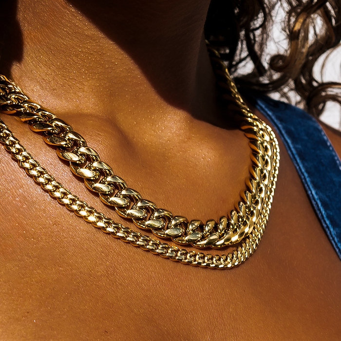 GLD Signature Cuban in Yellow Gold- 12mm