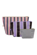 Baggu Three striped bags in different sizes on a white background