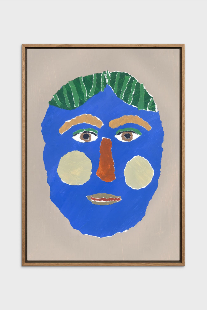 Green Hair Portrait Poster