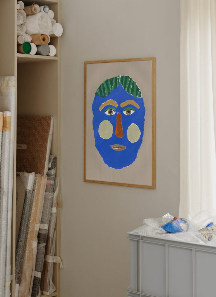 Green Hair Portrait Poster