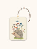 Hedgehog with Mushrooms Car Air Freshener