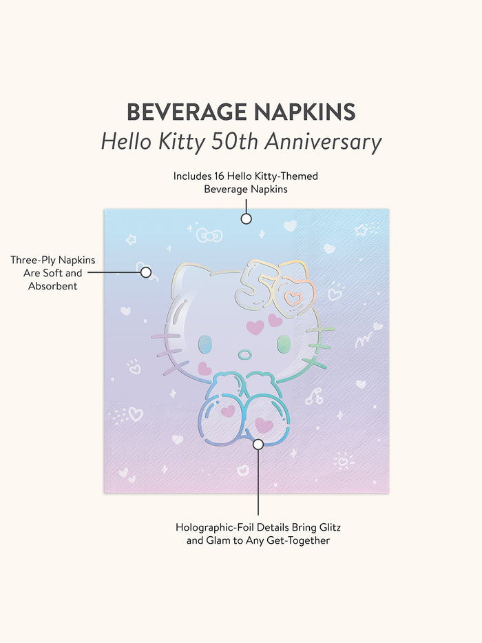 Hello Kitty 50th Anniversary Beverage Napkins