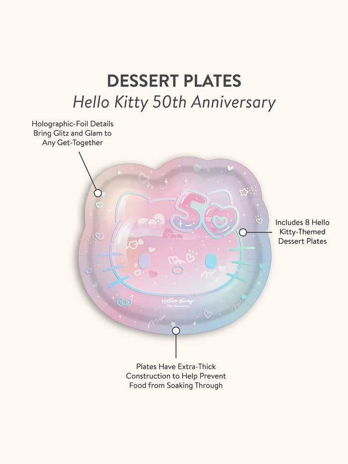 Hello Kitty 50th Anniversary Dessert Plates