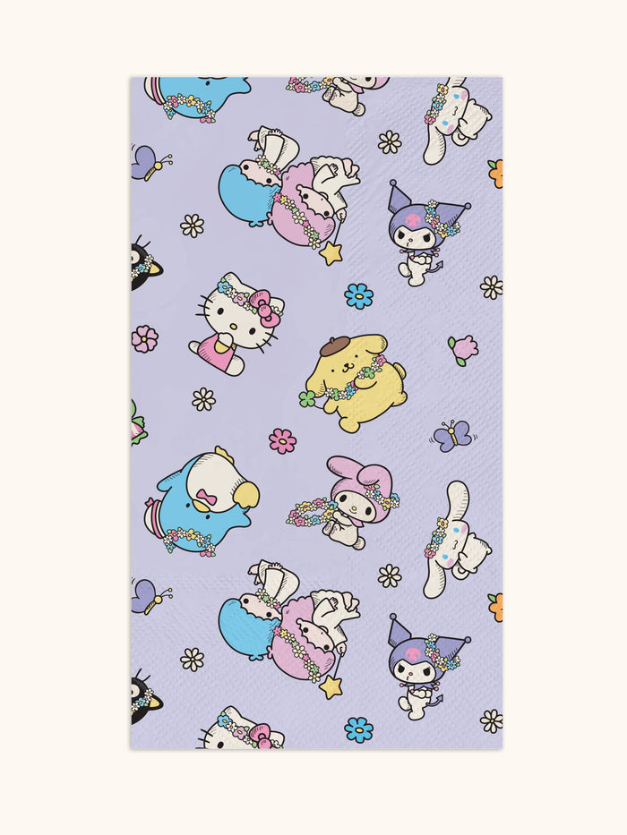 Hello Kitty and Friends Flower Crowns Guest Towels